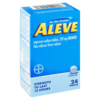 Aleve All Day Strong Pain Reliever/Fever Reducer, 220 mg, Tablets, 24 Each