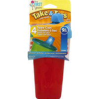 The First Years Sippy Cups, 10 Ounce, 9M+, 4 Each