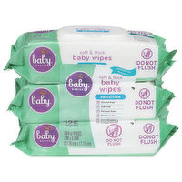 Baby Basics Baby Wipes, Sensitive, Soft & Thick, 3 Each