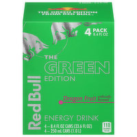 Red Bull The Green Edition Energy Drink, Dragon Fruit, 4 Pack, 4 Each