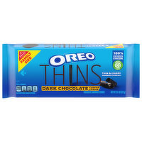 OREO Thins Dark Chocolate Creme Sandwich Cookies, Family Size, 13.1 Ounce