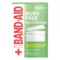 Band-Aid Pads, Non-Stick, Medium Triple Layer,, 10 Each