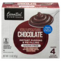 Essential Everyday Instant Pudding & Pie Filling, Chocolate, 1.5 Ounce