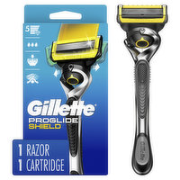 Gillette ProGlide Shield Razor for Men, Handle + 1 Blade Refill, 1 Each