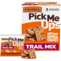 Thomas' Thomas' Pick Me Ups Trail Mix Oatmeal Squares, 5 pouches, 7 oz, 7 Ounce