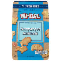 Mi-Del Crunchy Cookies, Gluten Free, Arrowroot Animals, 8 Ounce