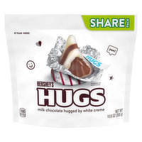 Hershey's Hugs Milk Chocolate, Hugged by White Creme, Share Pack