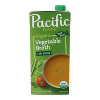 Pacific Foods Low Sodium Organic Vegetable Broth, 32 Ounce