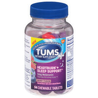 Tums Heartburn + Sleep Support, Tablets, Berry Fusion, 54 Each