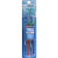 Equaline Toothbrushes, Regular, Soft, Value Pack, 2 Each