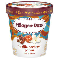 Haagen-Dazs Ice Cream, Vanilla Caramel Pecan, 14 Fluid ounce