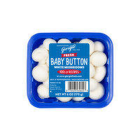 Giorgio Fresh Baby Button White Mushrooms, 6 Ounce