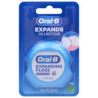 Oral-B Expandable Dental Floss, Mint, Expands For A Deep Clean, 50M, 54.6 Yard