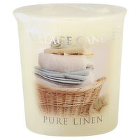 Village Candle Candle, Votive, Pure Linen, 1 Each