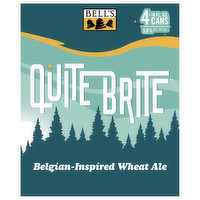 Bell's Beer, Belgian-Inspired Wheat Ale, Quite Brite, 4 Each
