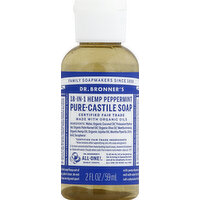 Dr. Bronner's Soap, Pure-Castile, 18-in-1 Hemp, Peppermint, 2 Ounce