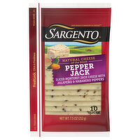 Sargento Sliced Cheese, Natural, Pepper Jack, 10 Each