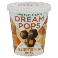 Dream Pops Frozen Dessert, Chocolate-Covered, Peanut Butter Bites, 4 Fluid ounce