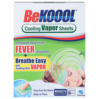 Be Koool Cooling Vapor Sheets, with Soothing Mint, 4 Each