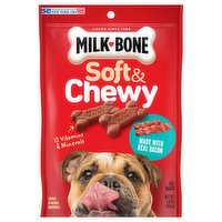 Milk-Bone Dog Snack, Real Bacon, Soft & Chewy, 5.6 Ounce