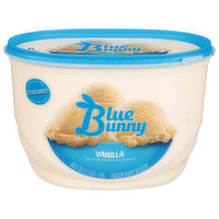 Blue Bunny Frozen Dairy Dessert, Vanilla, Premium, 48 Fluid ounce