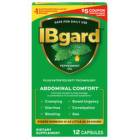 IBgard Abdominal Comfort, Capsules, 12 Each