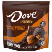 Dove Promises Candy, Dark Chocolate & Peanut Butter, Silky Smooth, 6.74 Ounce