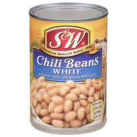S&W Chili Beans, White, 15.5 Ounce