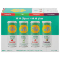 High Noon Tequila Seltzer, Variety Pack, 8 Pack, 8 Each