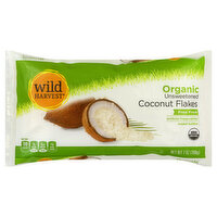 Wild Harvest Coconut Flakes, Organic, Unsweetened, 7 Ounce