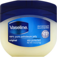 Vaseline Petroleum Jelly, 100% Pure, Original, 7.5 Ounce