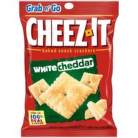 Cheez-It Grab n' Go Baked Snack Cheese Crackers, White Cheddar, 3 Ounce