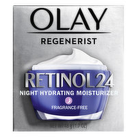 Olay Night Moisturizer, Hydrating, Fragrance-Free, Retinol 24, 1.7 Ounce