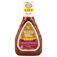 Ken's Steak House Dressing, Lite, Country French, 16 Ounce