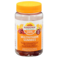 Sundown Multivitamin, Gummies, Grape, Orange & Cherry Flavored, 50 Each