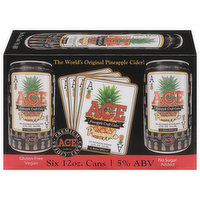 Ace Beer, Craft Cider, Pineapple, California, 6 Each