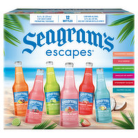 Seagram's Escapes Malt Beverage, Premium, Jersey Shore, 12 Each