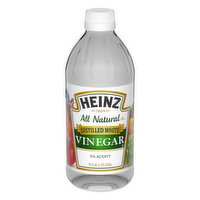 Heinz Vinegar, Distilled White, All Natural, 16 Ounce