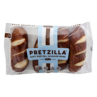 Pretzilla Sausage Buns, Soft Pretzel, 10.4 Each