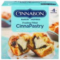 Cinnabon CinnaPastry, Frosting Filled, 4 Each