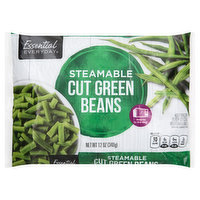 Essential Everyday Green Beans, Cut, Steamable, 12 Ounce