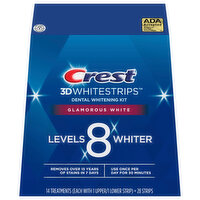 Crest 3D WhiteStrips Dental Whitening Kit, Glamorous White, 1 Each