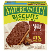 Nature Valley Biscuits, Chocolate Peanut Butter, 5 Each