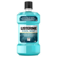 Listerine Mouthwash, Antiseptic, Cool Mint, 33.8 Fluid ounce