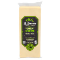 Hoffman's Cheese, Natural, White Vermont Cheddar, 7 Ounce