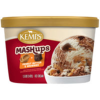 Kemps MashUps Peanut Butter & Brownies Ice Cream, 1.5 Quart