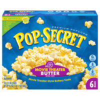 Pop-Secret Popcorn, Premium, Movie Theater Butter, 6 Each