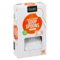 Essential Everyday Soup Spoons, Basic, 18 Each