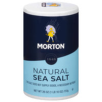 Morton Sea Salt, Natural, 26 Ounce