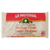 La Preferida Rice, Enriched, Extra Fancy, Medium Grain, 5 Pound